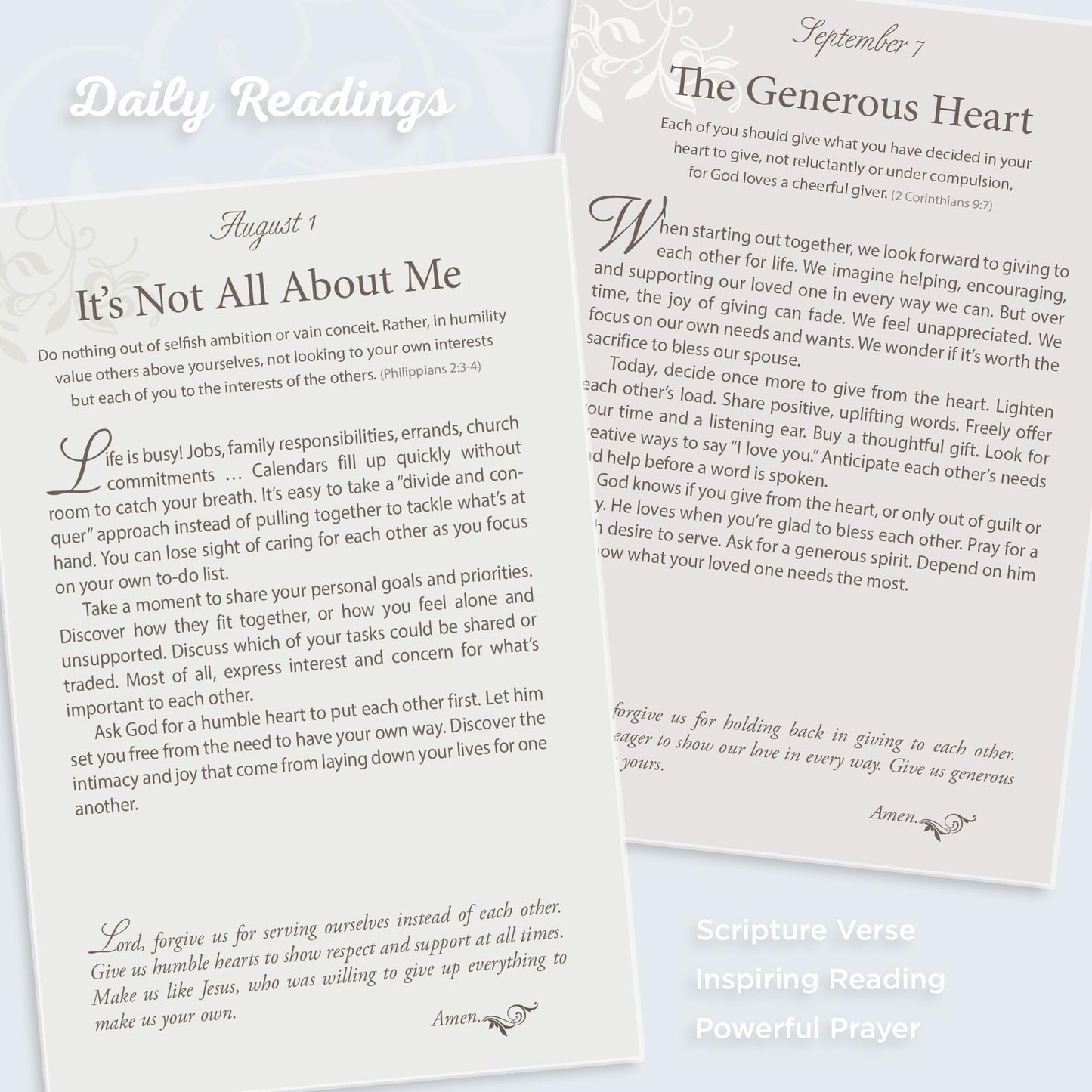 Mr. and Mrs. 366 Devotions for Couples - White Faux Leather Devotional Gift Book for Bride and Groom, Engaged