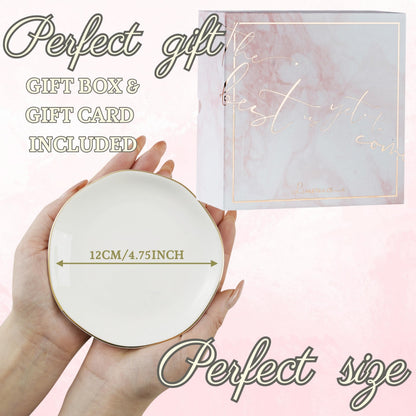 InnoBeta Witchy Gifts for Women, Moon Gifts Ceramic Jewelry Tray Decorative Trinket Dish for Rings Earrings Necklaces Bracelet Watch Keys