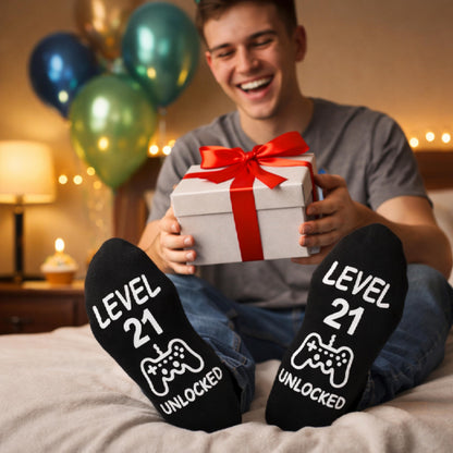 Jeasona Gaming Birthday Socks for Teen Boys Gifts for 13 14 15 16 17 18 Year Old Boy Teenage