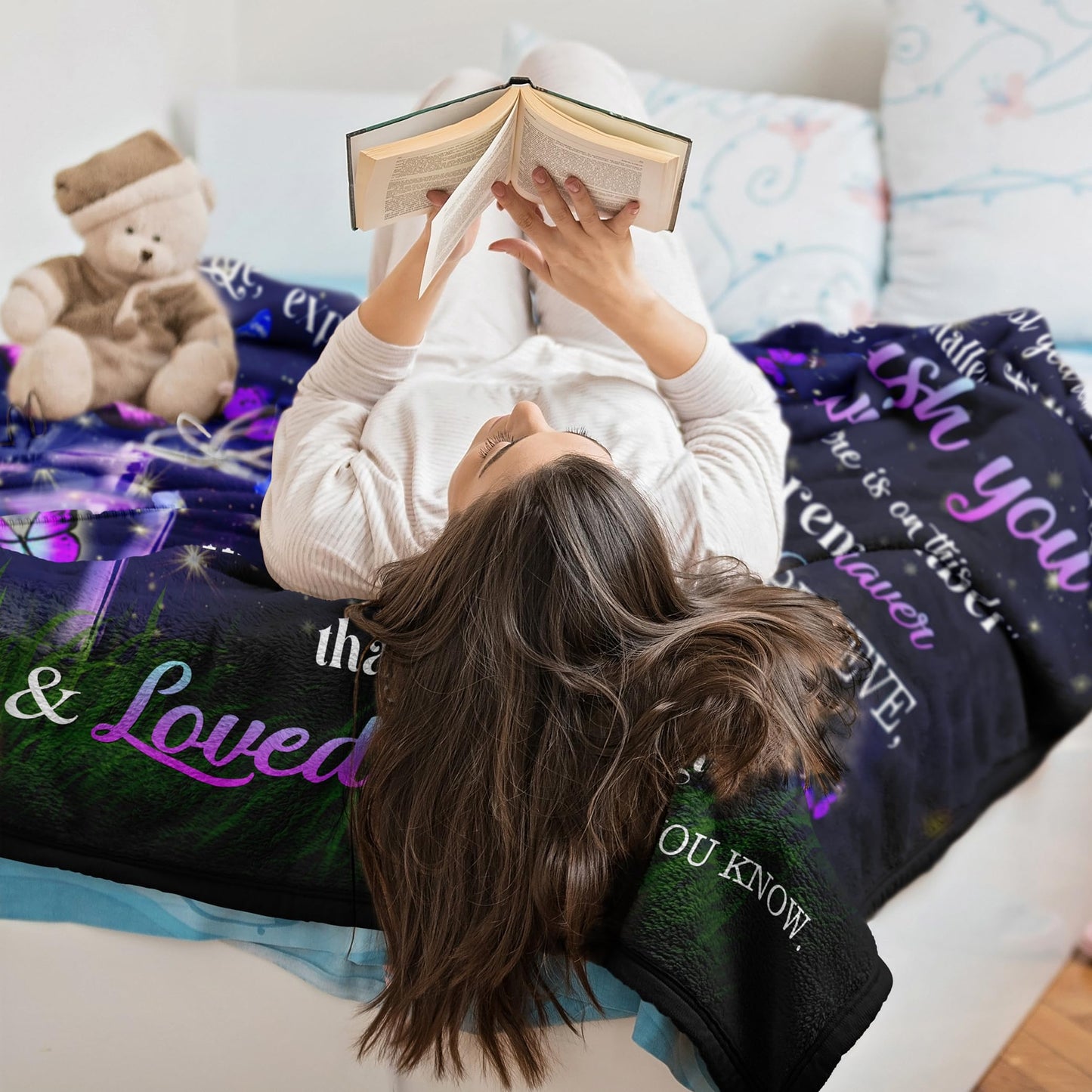 Ryubein 21st Birthday Gifts Blanket 50" X 60", 21st Birthday Gift for Her, 21 Year Old Birthday Gift for Her, Gifts for 21st Birthday Female, Gift for 21 Year Old Female, 21st Birthday Decorations