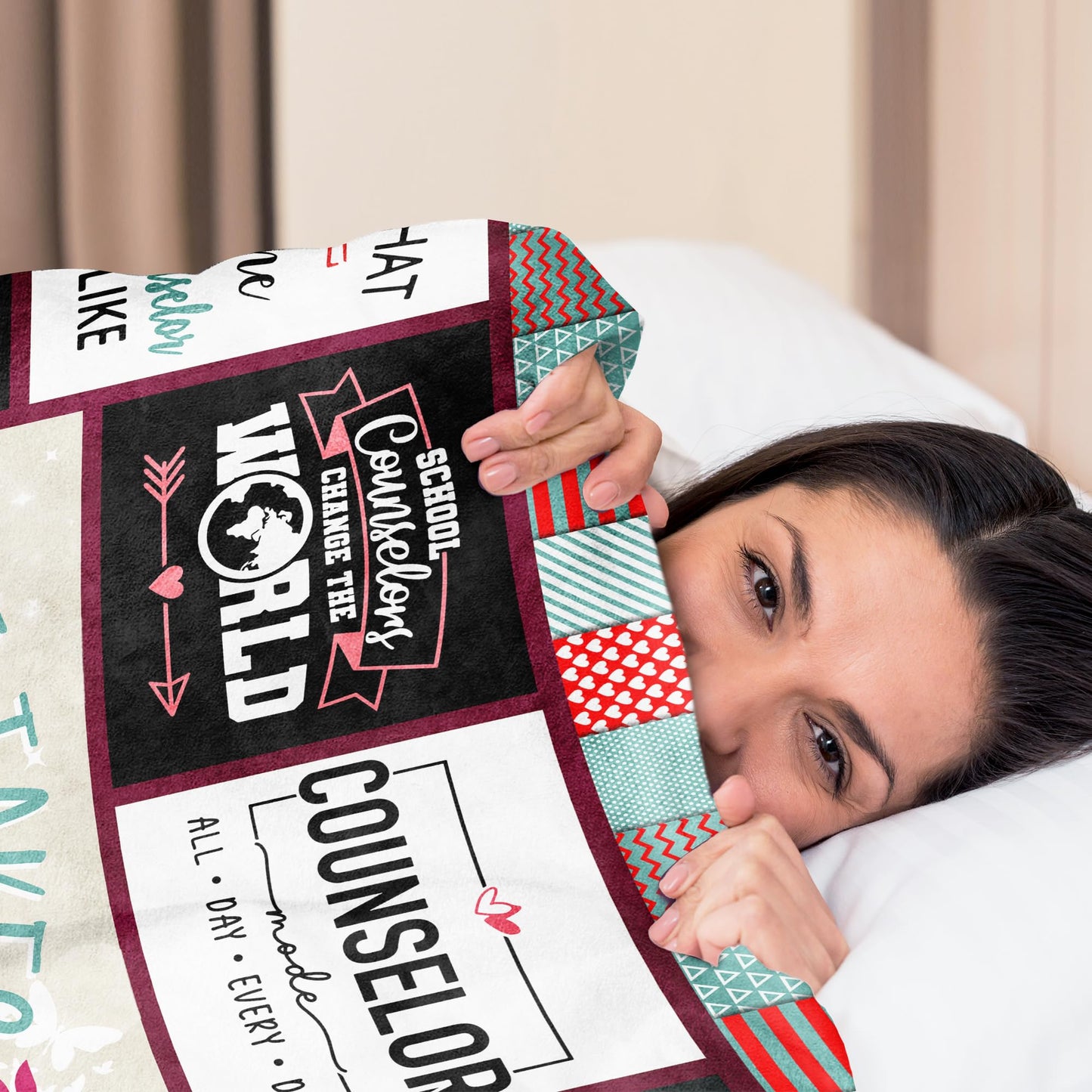 School Counselor Appreciation Gifts, Counselors Gift for Women Blanket 60"x 50", Gifts for School Counselors, Counselor Birthday Presents, Guidance Counselors Presents
