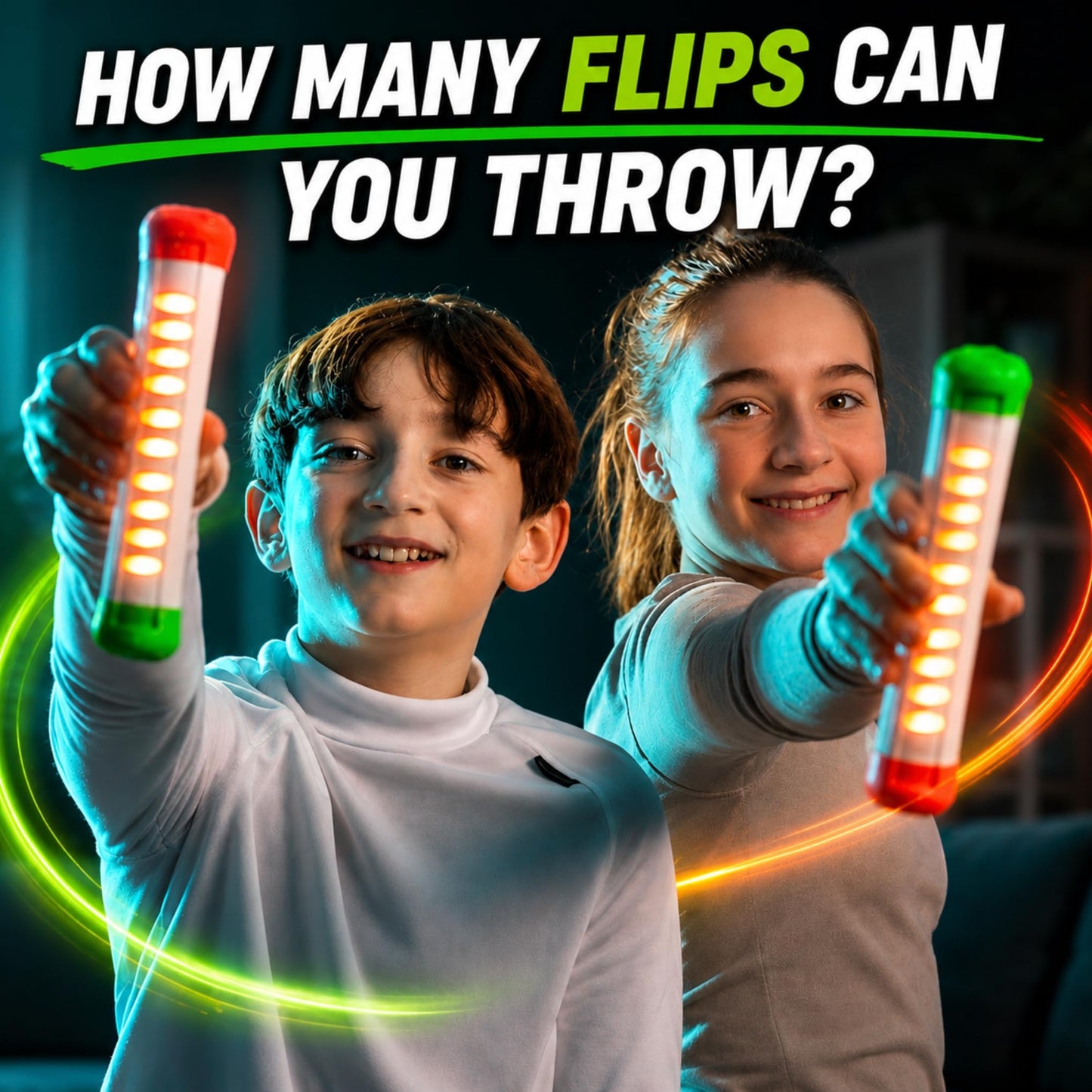 How Many Flips can You Throw? | Electronic Flip Challenge Game | Auto-Counting Skill Toy for Kids, Teens & Adults | 10 Games Each with a High Score to Beat | Fun Gift & Party Game Ages 8+