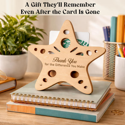 Starfish Teacher Gift Card Holder, Teacher Appreciation Gifts for Women, Thank You Gifts for Women Teachers, End of Year Preschool Middle School High School Back to School