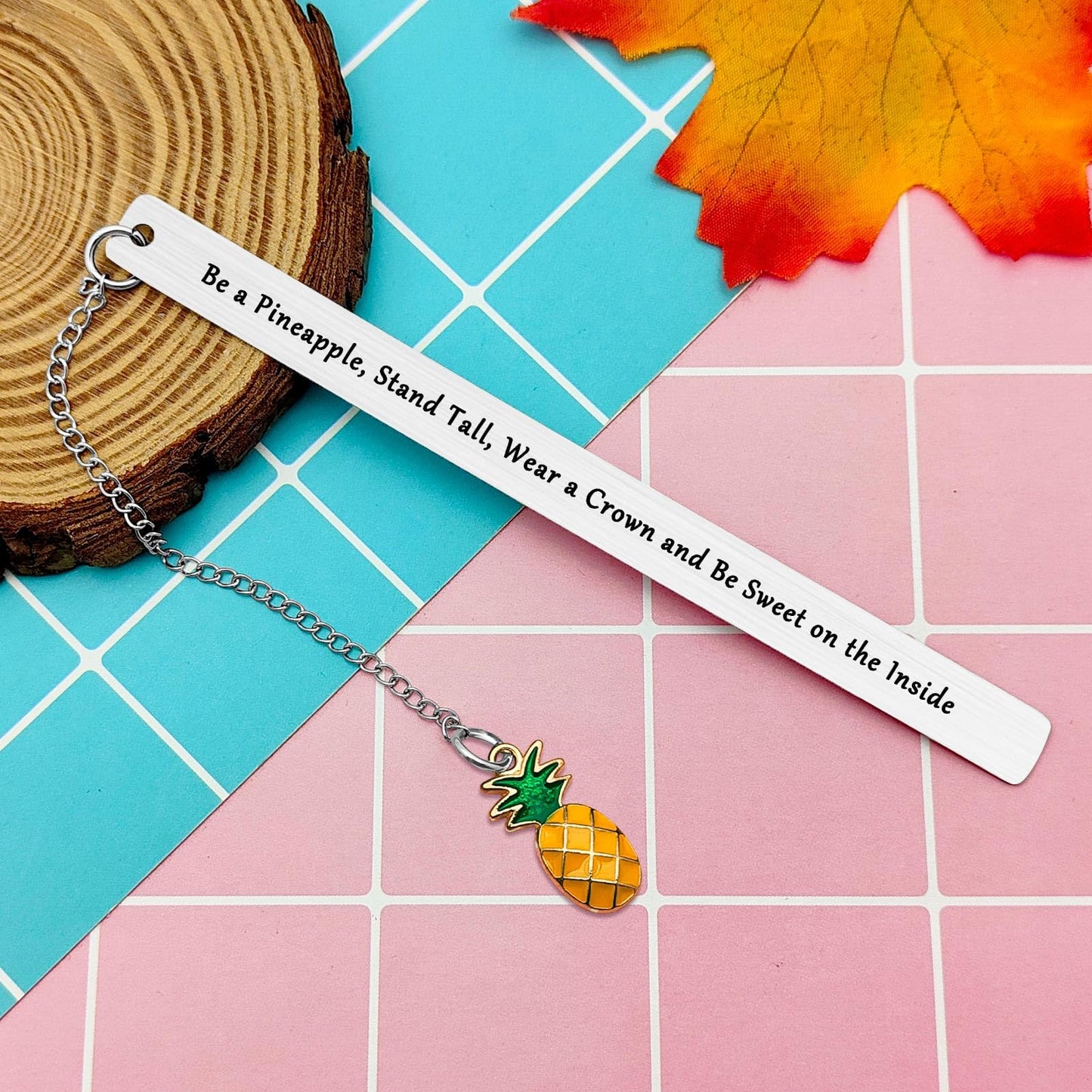 Inspirational Bookmark for Women Pineapple Gift for Women Encouragement Gifts for Daughter Sister Friend Pineapple Birthday Gifts for Women Bookmarks Gifts for Women Booklover