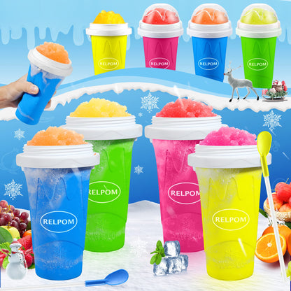 RELPOM Slushie Cup, Funny Slushy Maker Cups, Cool Stuff Things Gadgets, Stocking Stuffers White Elephant Gifts Party Favors for Boys Girls Teens Students