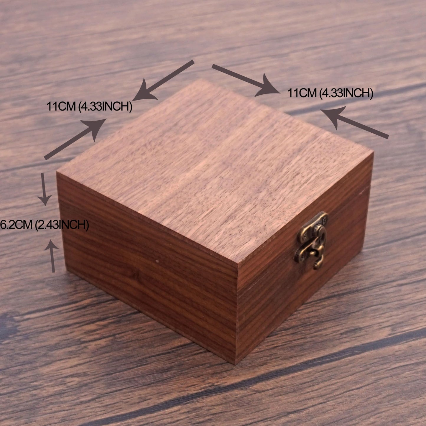 Walnut Color Watch Box Jewelry Box, Handcrafted for Keepsakes, Father's Day, Mother's Day, Anniversaries, Christmas, Valentine's Day Box (Watch Box-11 * 11cm)