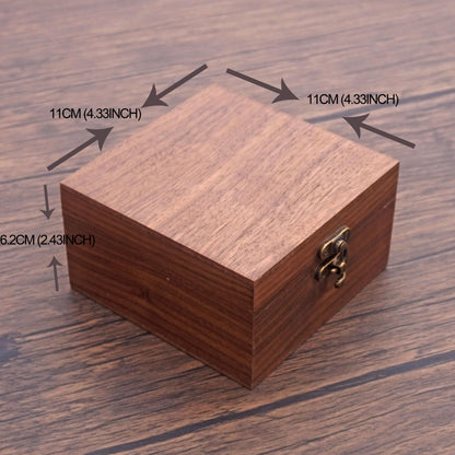 Walnut Color Watch Box Jewelry Box, Handcrafted for Keepsakes, Father's Day, Mother's Day, Anniversaries, Christmas, Valentine's Day Box (Watch Box-11 * 11cm)