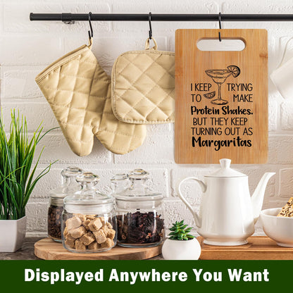 Lacama Margarita Gifts Cutting Chopping Boards for Kitchen, Cocktail Gifts for Women Cocktail Lovers, Margaritas Decorative Bamboo Cutting Board