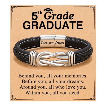 To My Son/Grandson/Nephew Bracelet, Gifts for Teens Boys Men Inspirational Bracelet for Birthday Confirmation Graduation Back to School Christmas Gifts