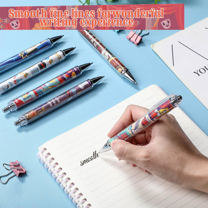 Feifeiya 24 Pack Musical Theater Gifts for Women Men, Ballpoint Pen Set with Quotes, Funny Theater Actor Gifts for Musical Broadway Theatre Lovers Friends, Actors