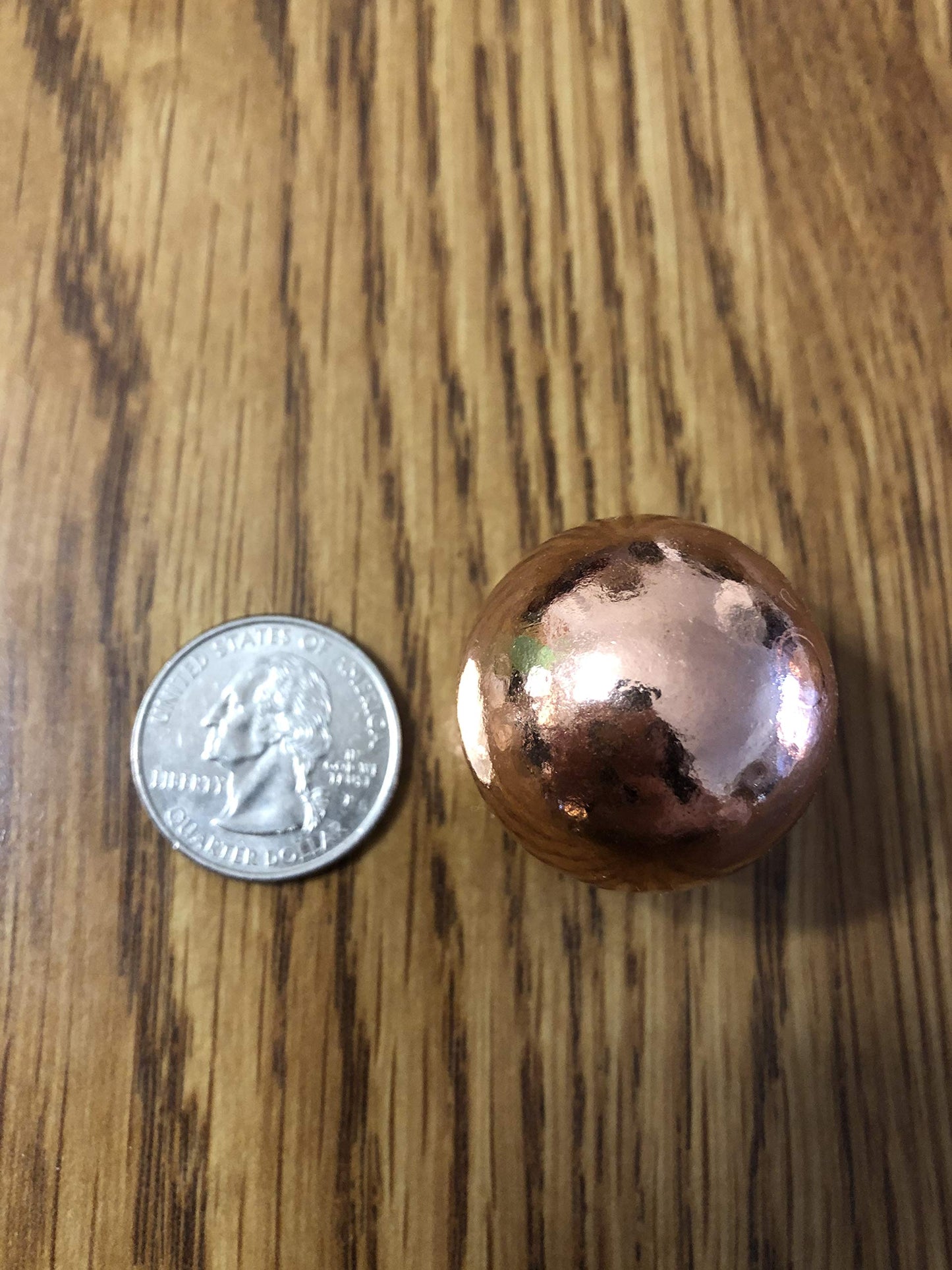 Unique Metals Pure Copper Sphere 1-1/8" - for Healing, Decorative Use or Grounding and Alchemical Magic