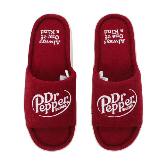 Packed Party Dr Pepper Always One Of A Kind Men's Red Slide Slippers -Small