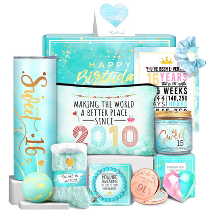 Sweet 16 Gifts for Girls, Gifts for 16 Year Old Girl,16th Birthday Gifts for Girls,16 Year Old Girl Birthday Gifts Ideas for Her, Daughter, Niece, Granddaughter, Sister, Bestie