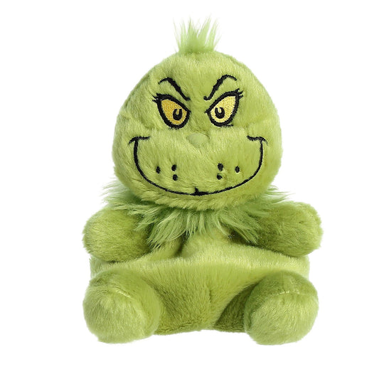 Aurora® Whimsical Dr. Seuss™ Palm Pals™ Grinch Stuffed Animal - Officially Licensed Plush for Imaginative Play - Perfect for Kids and Adults - Green 4.5 Inches