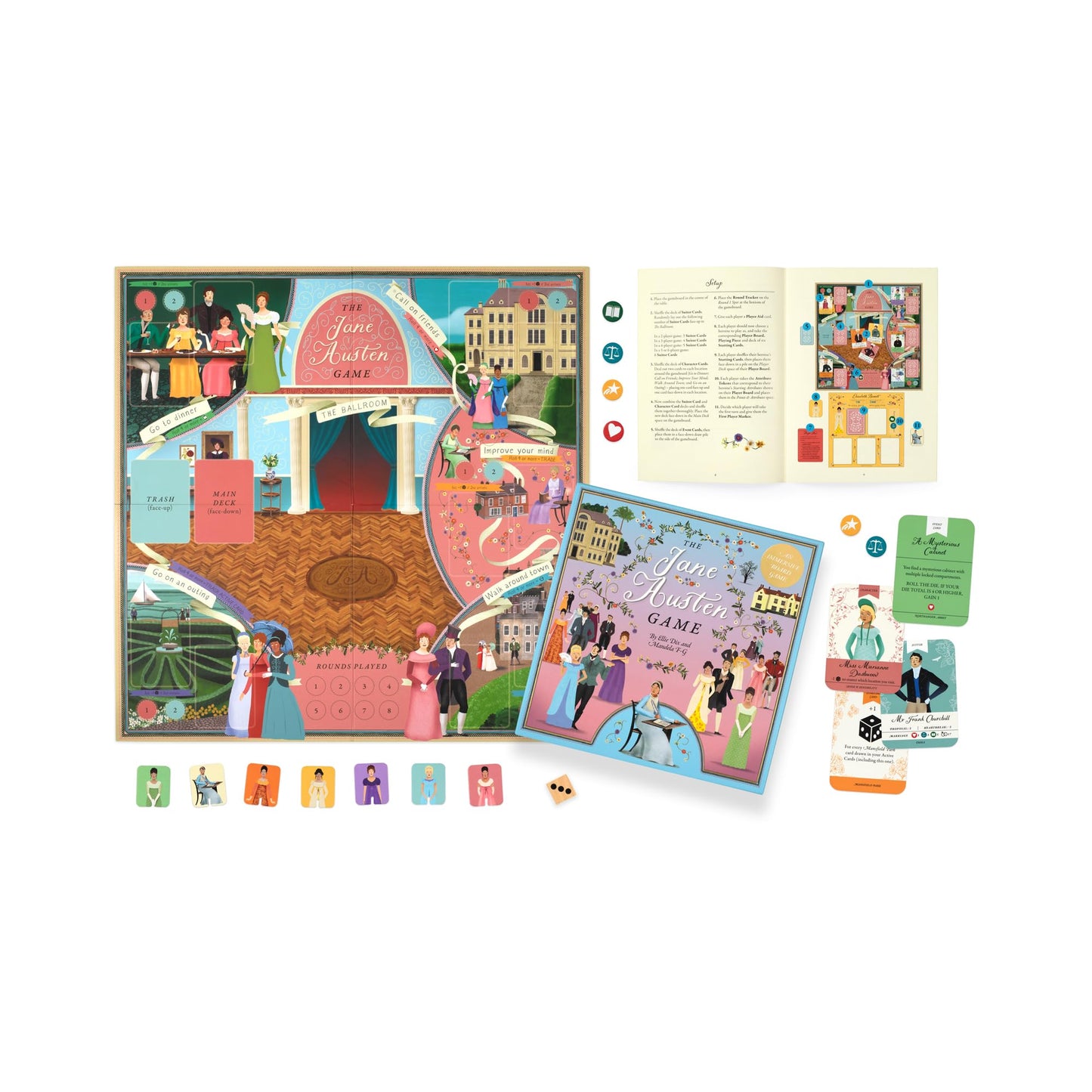 The Jane Austen Game: an immersive boardgame – Play as Your Favorite Austen Heroine!