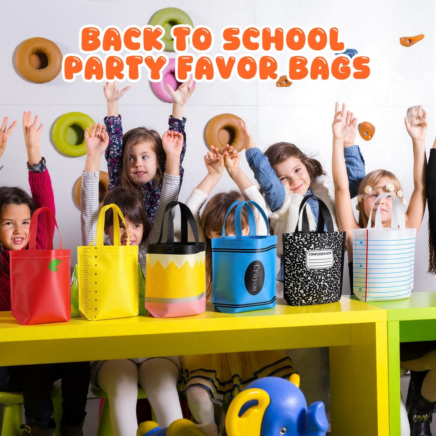 Hosuly 24 Pcs Pre-K Graduation Gifts School Tote Bags End of Year Gift Bags Bulk Goodies Decor for Teacher Appreciation Preschool Kindergarten Graduation Back to School Party Supplies
