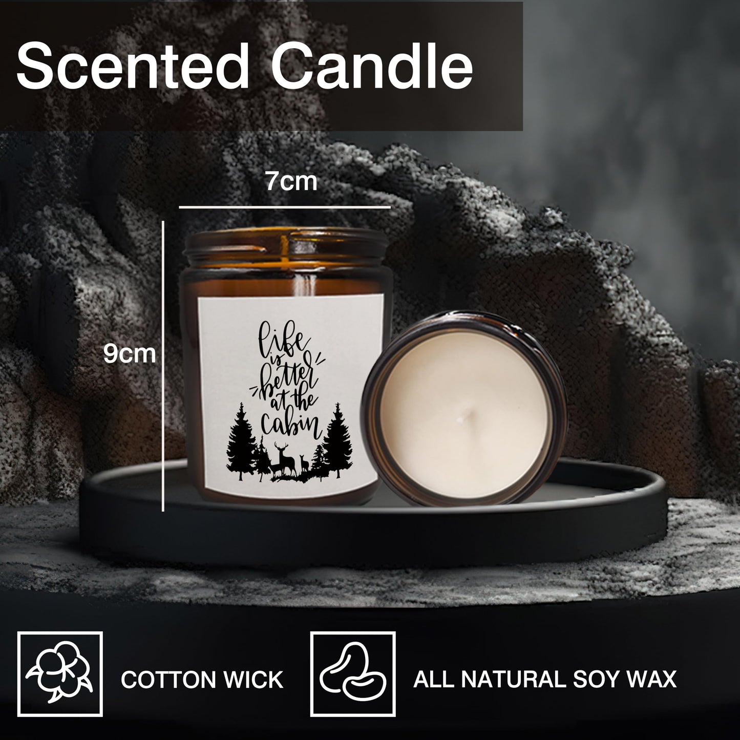 Mancheng-zi Life is Better at The Cabin Scented Candles, Cabin Gifts and Decor