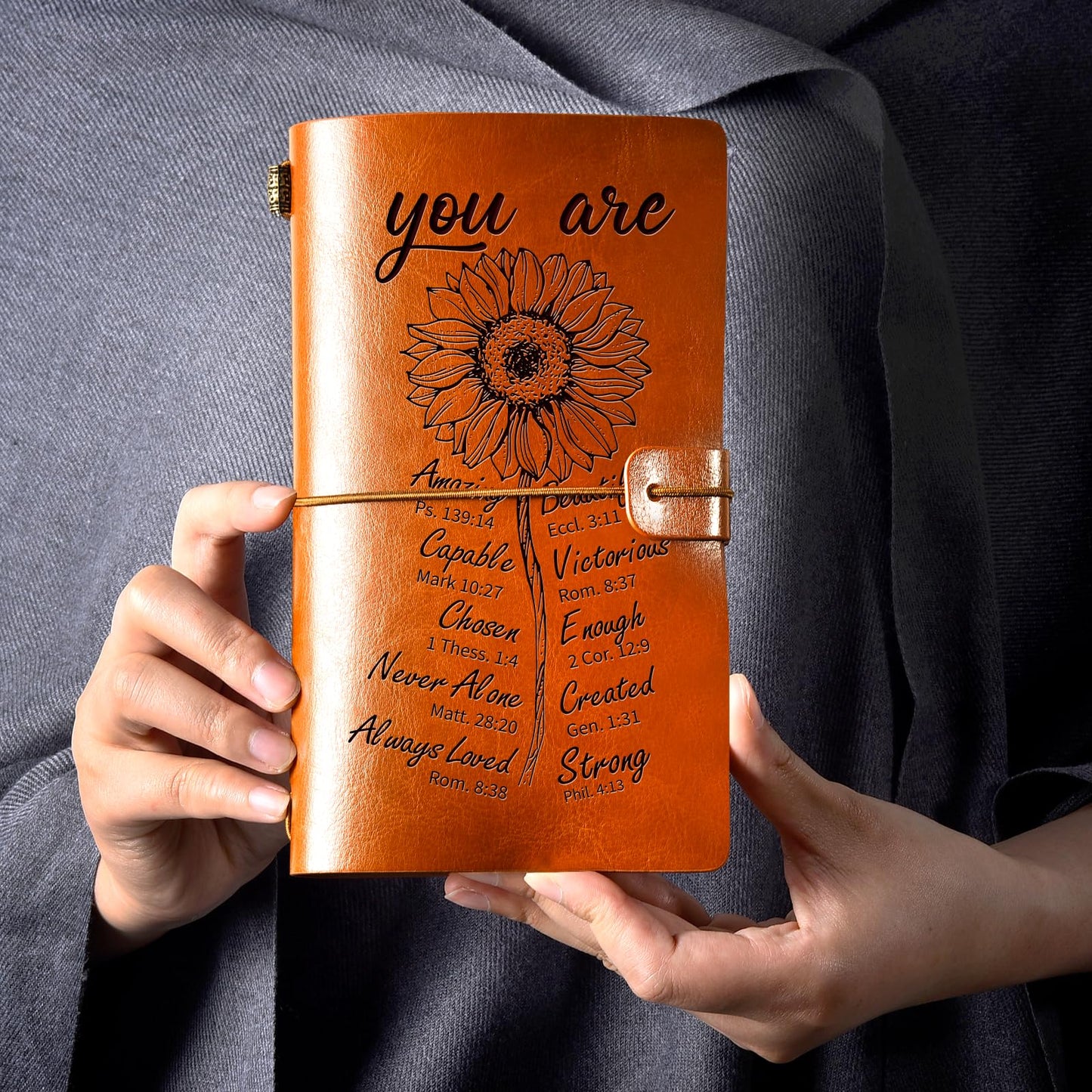 Christian Gifts for Women Faith, Religious Inspirational Gift for Women, Refillable Bible Journal, Birthday Mothers Day Graduation Gifts for Women, Her, Sister, Friends