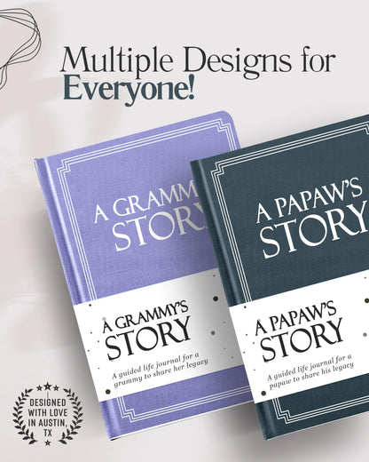 Papaw's Life Story Journal (Hardcover): A Meaningful Keepsake for Papaw to Share His Journey and Memories, Book Includes 250+ Prompt, Sentimental Gift for Father's Day, Birthday & Christmas