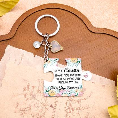 Cousin Gifts For Women Keychain Best Cousin Sister Ever Gifts For Cousins Female Thanksgiving Christmas Unique Cousins Birthday Gift For Women