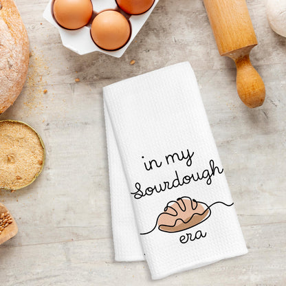 in My Sourdough Era Baking Kitchen Towels, Bread Maker Gifts, Gifts for Sourdough Bakers Baking Lovers Decorative Dish Hand Tea Towels for Bakery Kitchen, 16x24 Inch