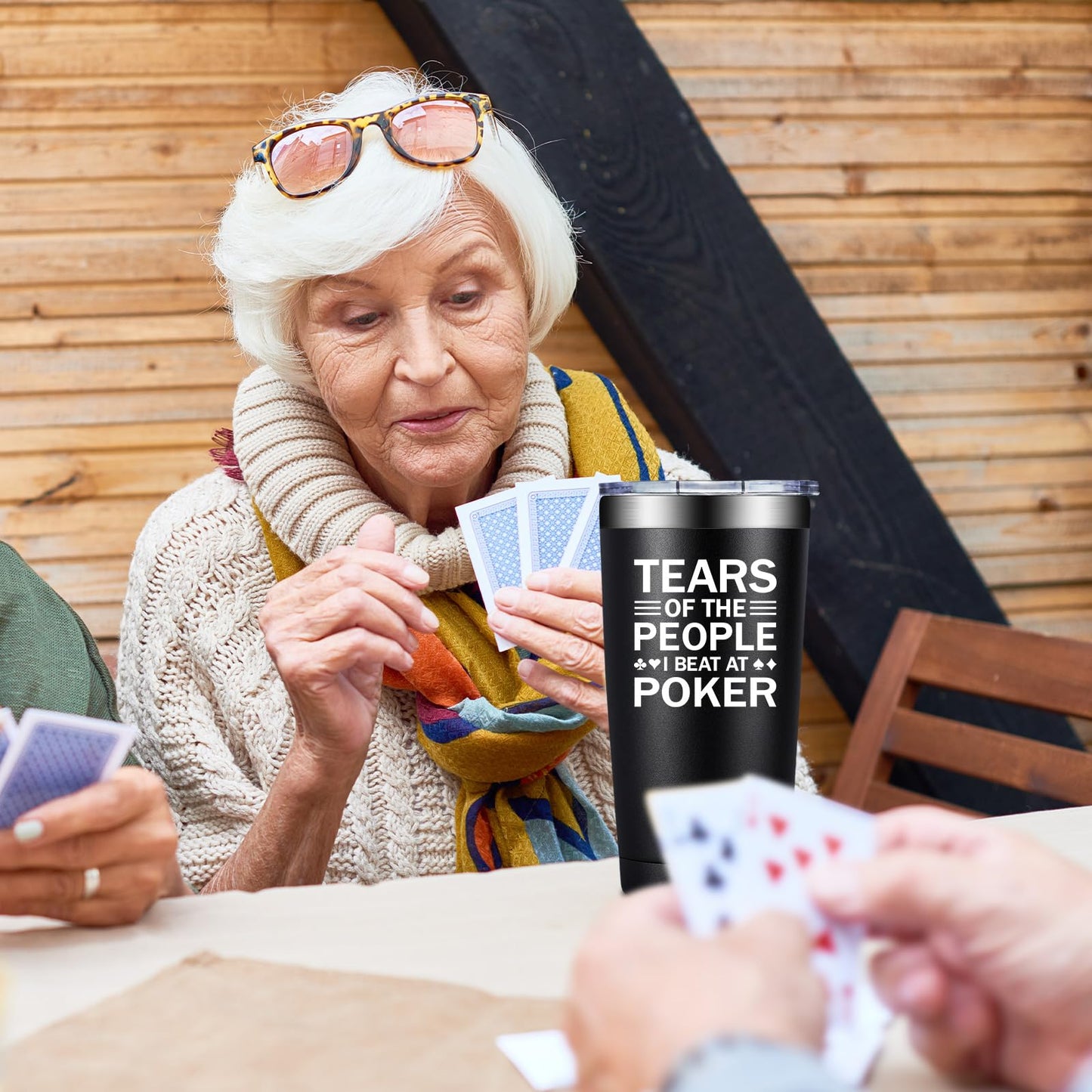 SpenMeta Poker Gifts for Men, Players, Lovers - Tears of the People I Beat at Poker - 20 Oz Tumbler Cup