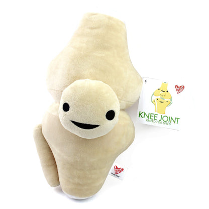 I Heart Guts Knee Joint Plush - 12" Cute Educational Organ Toy for ACL Tears & Knee Replacement - Funny Get Well Recovery Gift for Ortho Nurse Patients Athletes & Medical Student STEM Anatomy Plushie