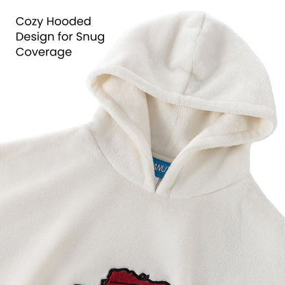 Berkshire Velvetloft Oversized Embroidered Sweatshirt - Ultra Soft Fleece Pullover for Women