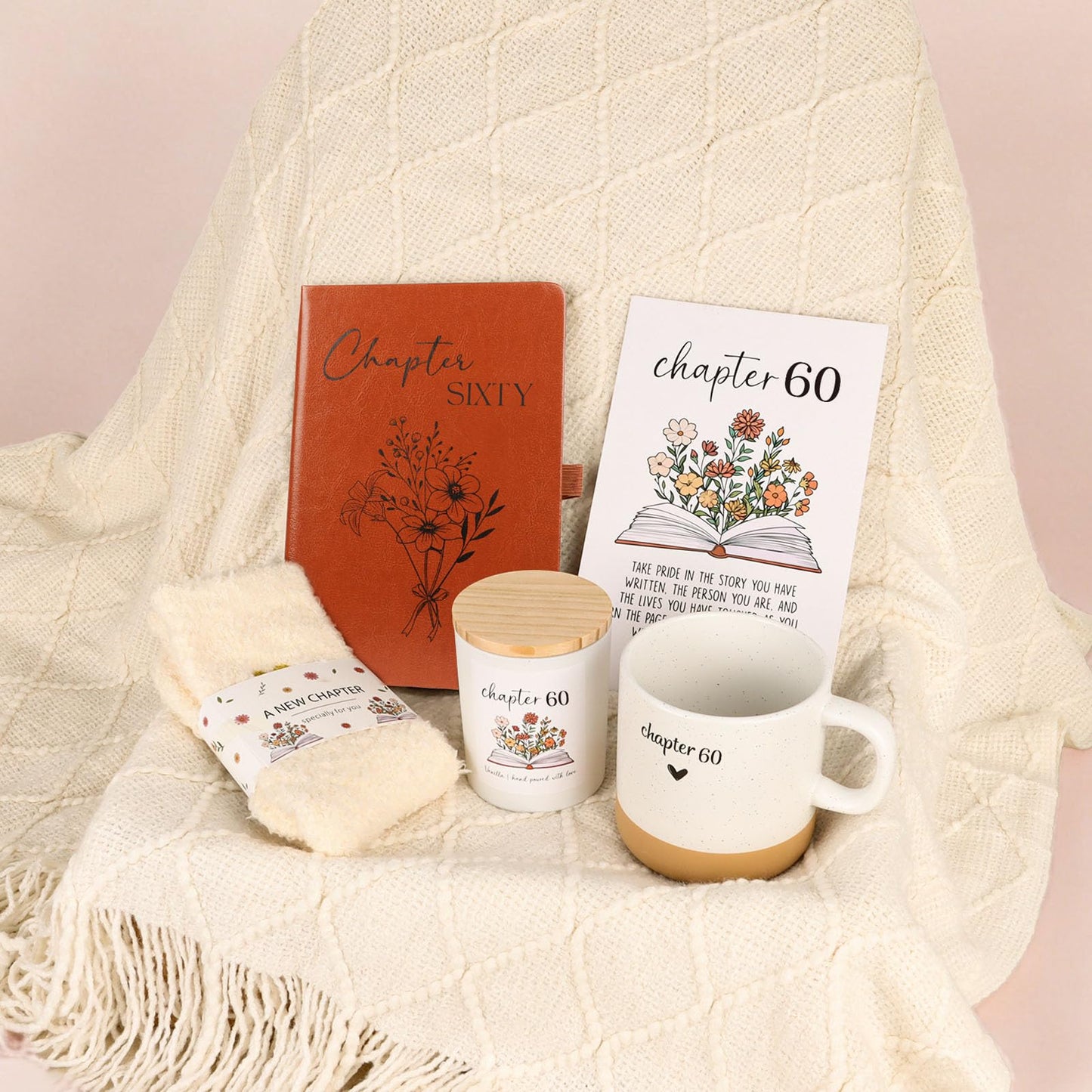 60th Birthday Gifts for Women, Unique Chapter 60 Year Old Birthday Gifts for Women Happy 60th Bday Gift Basket for Her Turning 60 Year Old Gift Box Ideas for Woman Wife Mom Grandma Sister Friend | Chapter 60