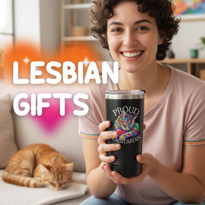 Onebttl Funny Lesbian Gifts, 20oz Travel Insulated Tumbler with Straw