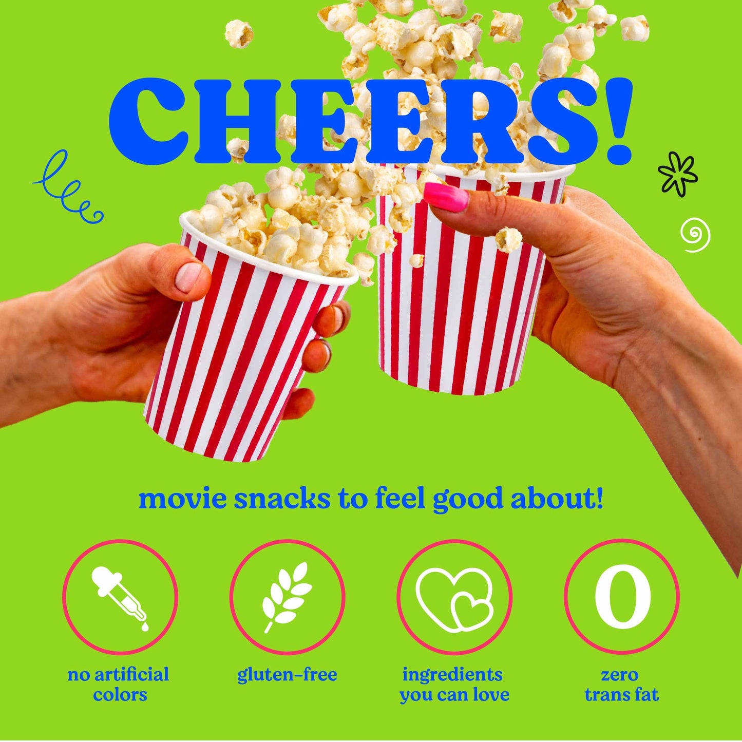 Mothers Day Gifts Movie Night Popcorn Gift Set, Mothers Day Gifts For Wife, 10 Piece Set, 5 Gourmet Popcorn Kernels and 5 Popcorn Seasoning Flavoring, Kosher, Non-GMO Movie Night Gift Baskets Gift Idea For Mom, Wife, Daughter