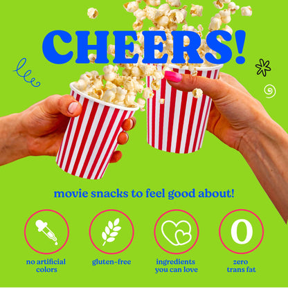 Mothers Day Gifts Movie Night Popcorn Gift Set, Mothers Day Gifts For Wife, 10 Piece Set, 5 Gourmet Popcorn Kernels and 5 Popcorn Seasoning Flavoring, Kosher, Non-GMO Movie Night Gift Baskets Gift Idea For Mom, Wife, Daughter