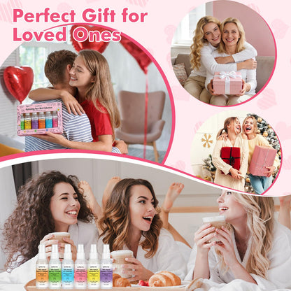 KONEUK Skincare Refreshing Face Mist Kit-Long Hydration and Soothing Facial Spray for Glowing Skin Care, Mini Face mist Gifts for Women, Mothers Day Gifts, Teacher Gifts, Trave Size2.02 fl oz 6 Pack