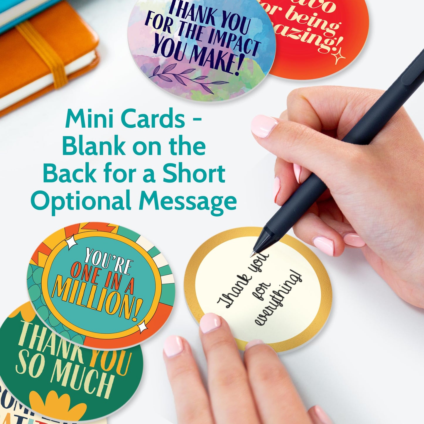 T MARIE 100 Mini Bulk Appreciation Gifts - 2.25” Token of Appreciation Chips for Employee Appreciation Week, Staff, Nurses, Teachers, Students and More - Share Kindness, Recognition and Motivation