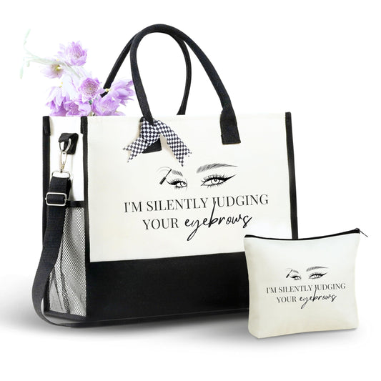 InnoBeta Esthetician Gifts for Women, Aesthetician Tote Bag with Top Zipper Closure and Shoulder Strap for Birthday, Christmas and Every Special Occasion