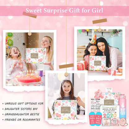 6 Year Old Girl Birthday Gift for 6 Years Old Girl Gifts Ideas Popular Six Year Olds Girls Birthday Gifts Accessories Unique Happy 6th Decoration Presents Stuff Trending Things with Tumbler Canvas Bag
