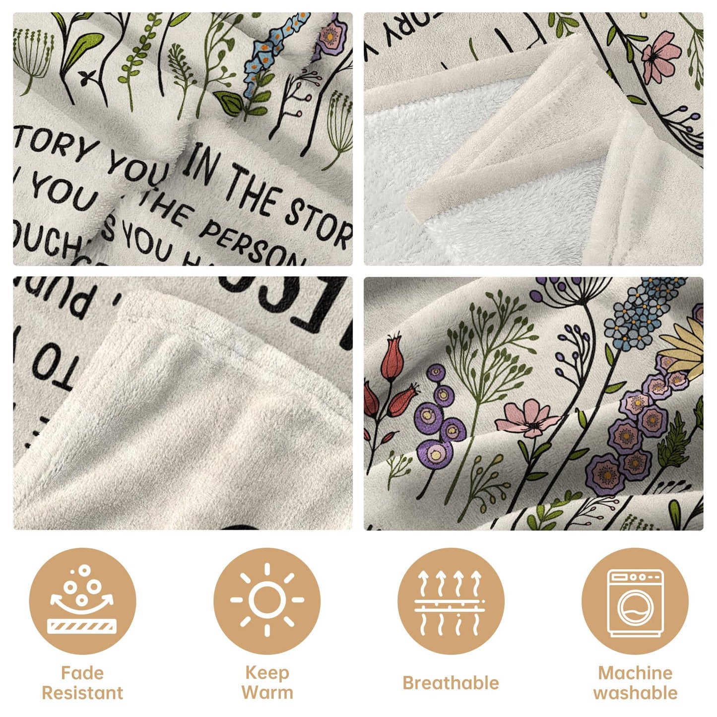 Afterprints 40th Birthday Gifts Women, Chapter 40 Blanket Gift for Her, 40 Year Old Birthday Gifts for Women, Friend, Sister, Mom, 1986 Bday Gift, Turning 40 Throw Blankets 50'' x 60''