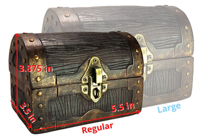 Galdor's Guild Mimic Dice Chest Storage Box | Free Lock & Key | Compatible with Dungeons & Dragons Players, Dungeon Master/DM RPG Gaming | Holder Vault Case | Holds 4 Polyhedral Sets (Regular)
