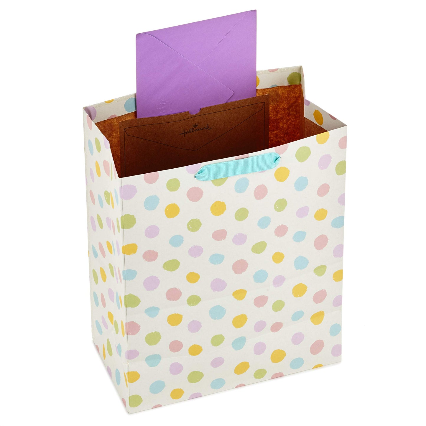 Hallmark 13" Large Gift Bags for Baby Shower Assortment with Tissue Paper (Pack of 3, Cloud and Rainbow, Giraffe, Pastel Polka Dots)