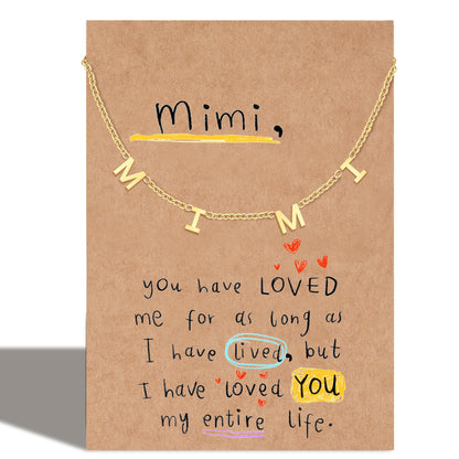 Necklaces Gift for Mother Aunt Auntie Grandma Gigi Nana Sister Mothers Day Pendant Necklace Birthday Christmas Gifts