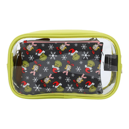 Bioworld Dr. Seuss Grinch Travel Cosmetic Bags - Set of 3