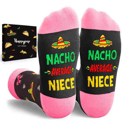 HAPPYPOP Mothers Day Gifts - Mother Daughter Sister in Law Socks, Aunt Niece Sister Socks