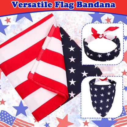 Yoiemivy 6 Pcs New US Citizenship Gifts American Flag Gifts Tumbler Set with American Flag Sock Bandana Bracelet Keychain Patriotic Citizen Gifts Box Basket for Foreigners Veterans