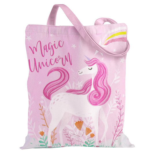 Loveinside Canvas Tote Bag for Women Girls, Grocery Shopping Bag, Reusable Shoulder Tote Bag, Goodie Bag for Wrap Storage