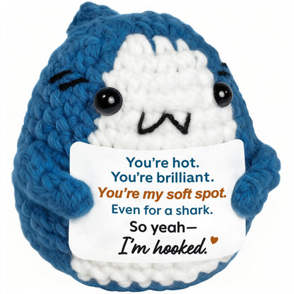 Funny Romantic Shark Gifts for Boyfriend Girlfriend, Cute Anniversary Valentine’s Day Birthday Present, Unique Love Gift for Her Him Husband Wife Couples