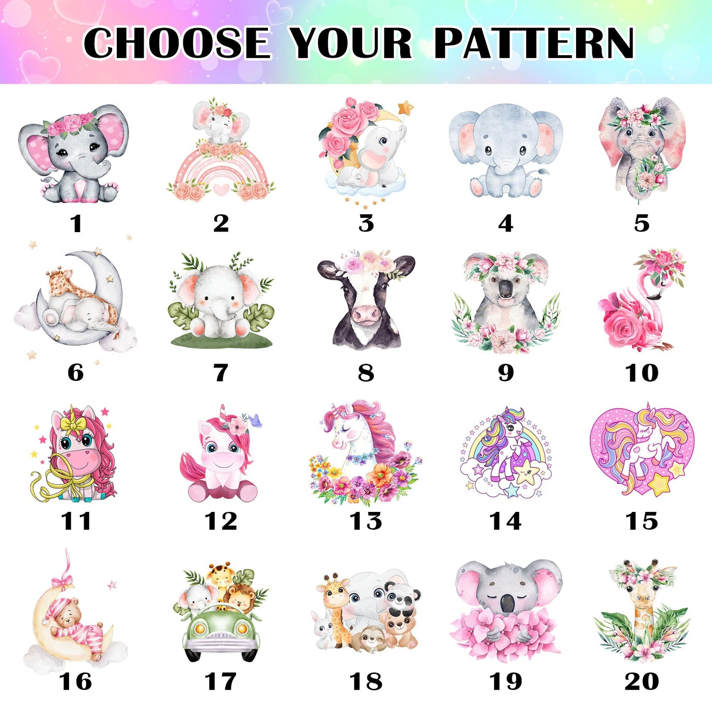 InterestPrint Personalized Baby Blanket with Customized Name - Cute Animals Design for Birthday Gift - Unique Custom Blanket for Baby Girl, Daughter, or Niece
