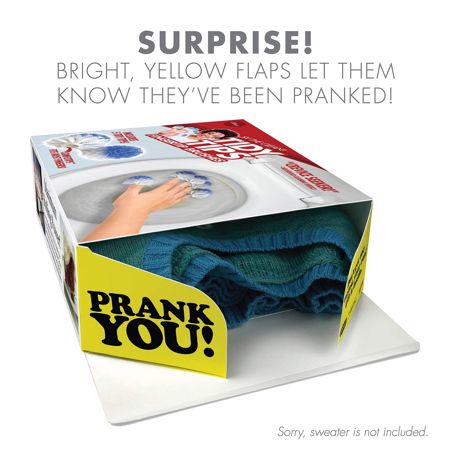Prank-O Original Prank Gift Box, Wrap Your Real Present in a Funny Authentic Prank-O Gag Present Box, Novelty Gifting for Pranksters, Christmas Gift Wrap, Shark Tank Box (Tidy Tips)