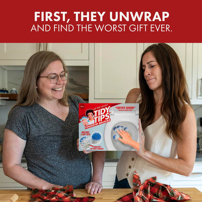 Prank-O Original Prank Gift Box, Wrap Your Real Present in a Funny Authentic Prank-O Gag Present Box, Novelty Gifting for Pranksters, Christmas Gift Wrap, Shark Tank Box (Tidy Tips)