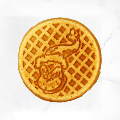 Uncanny Brands Dr. Seuss Grinch Mini Waffle Maker - Small Kitchen Appliance