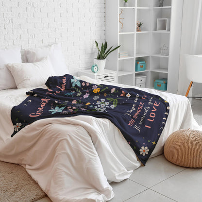 Julazy Great Grandma Gifts Blanket 50"X60", Gift Ideas for Great Grandma, Grandma Birthday Gift from Grandchildren, Great Grandmother Gifts, Present for Mothers Day/Christmas